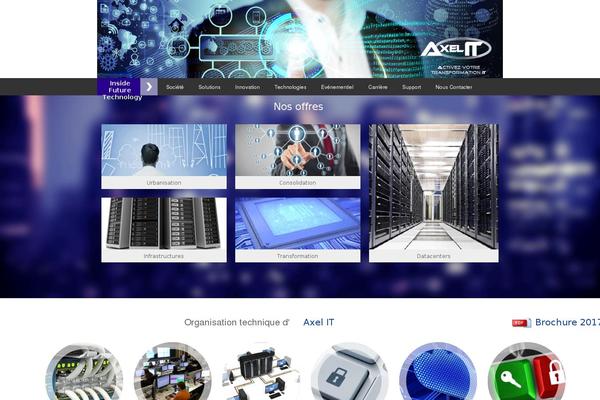 Incubator theme site design template sample