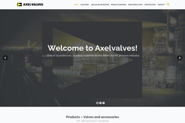 Industrial theme site design template sample