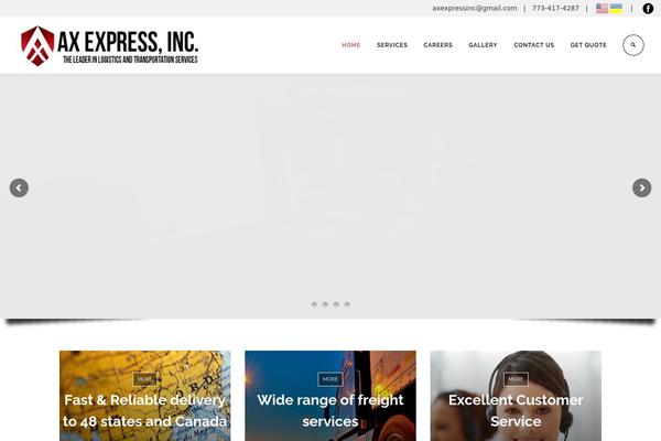 Logistic theme site design template sample