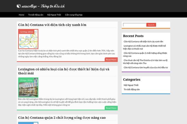 Spirit theme site design template sample