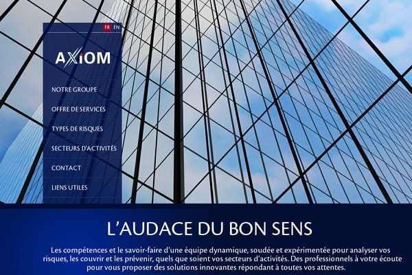 Axiom theme site design template sample