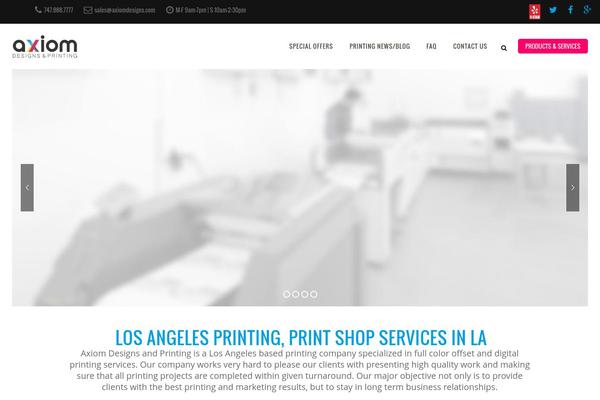 Vigor theme site design template sample