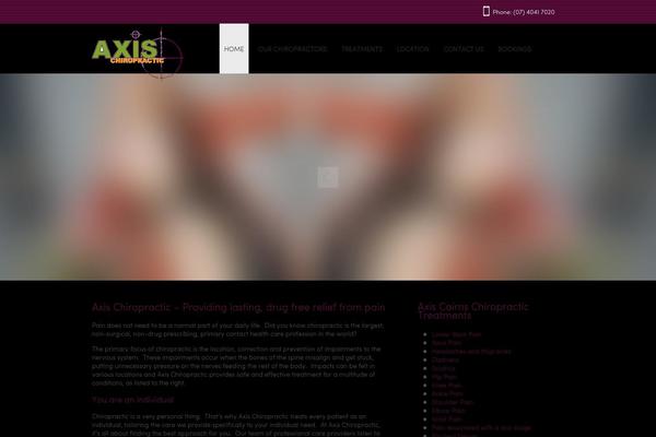Axis theme site design template sample