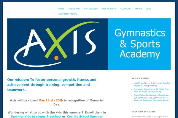 axisgymnastics.com site used Yoko