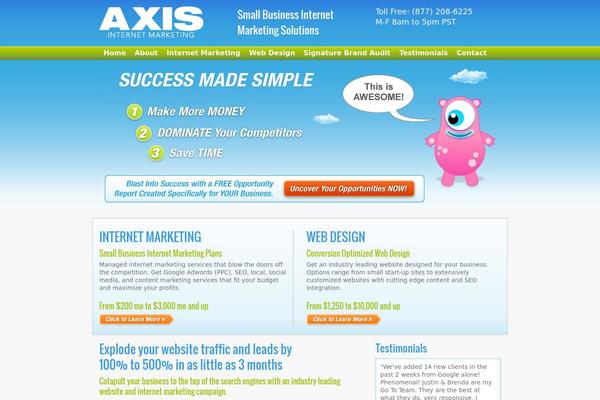 Ultimatum theme site design template sample