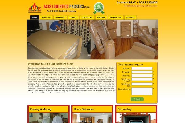 axislogisticspackers.com site used Ashokcargo