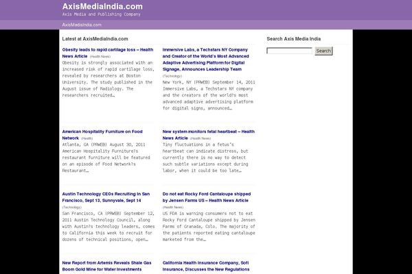 axismediaindia.com site used Whiteboxtheme