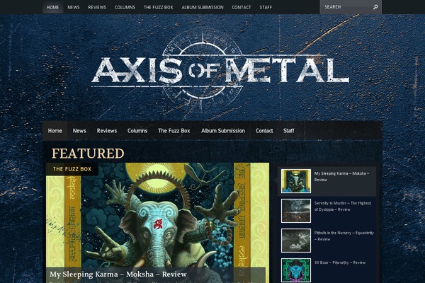 Continuum theme site design template sample