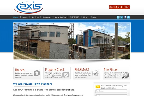Axis theme site design template sample