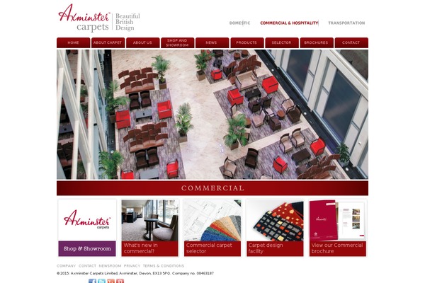 Commercial theme site design template sample