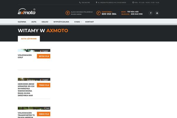 Motors-child theme site design template sample