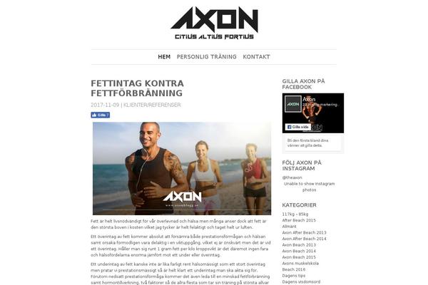 Axon theme site design template sample