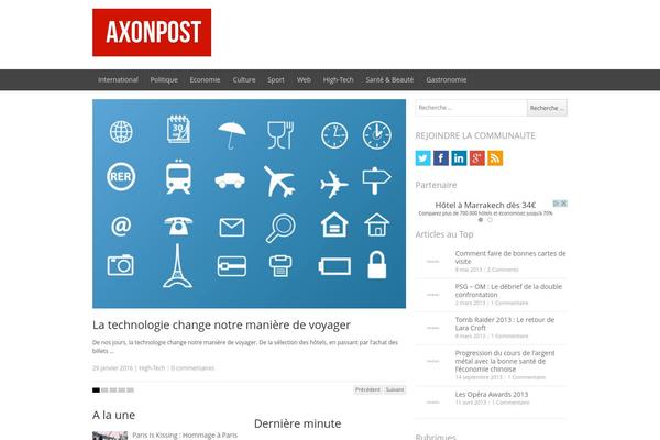 axonpost.com site used Newspaper
