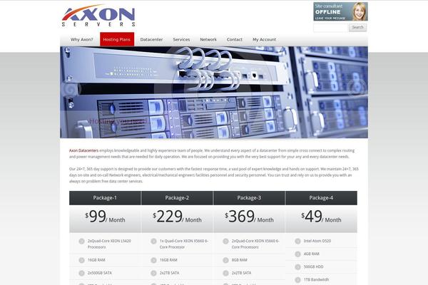 QuickHost theme site design template sample