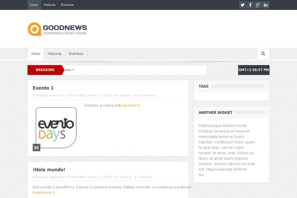 Goodnews 5.5 theme site design template sample