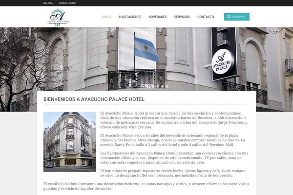 Hotel theme site design template sample