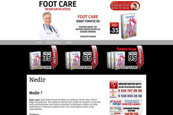 ayakkokusukremi.org site used Footcare