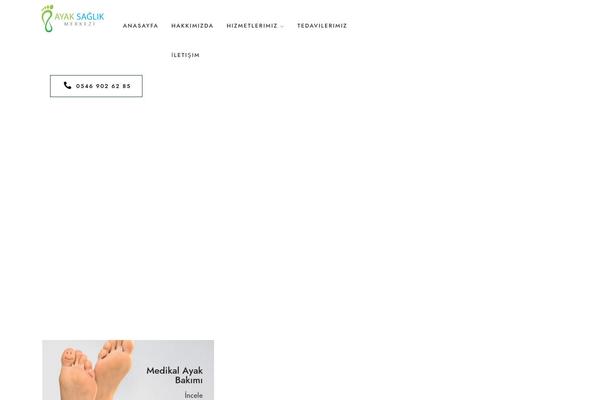 Cura theme site design template sample