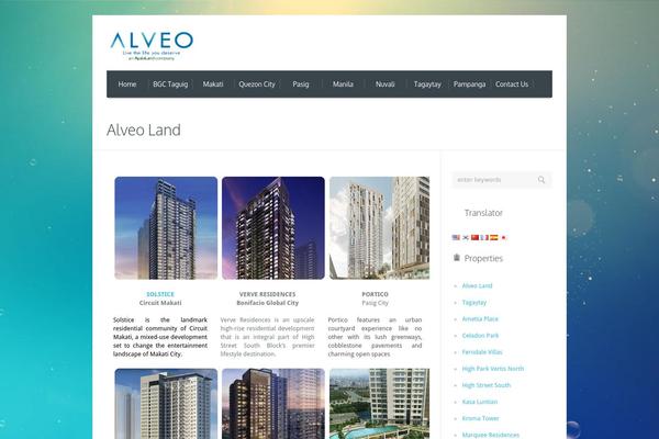 Increase theme site design template sample