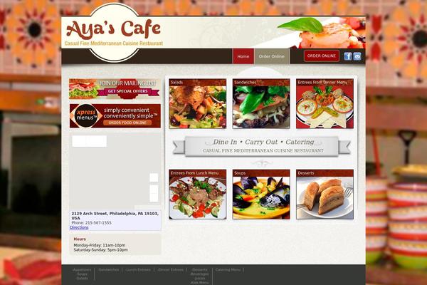 ayascafe.net site used Xpresstemplate