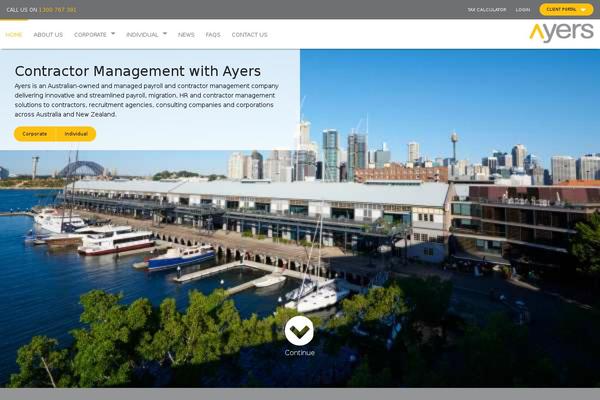 ayers.com.au site used Ayers