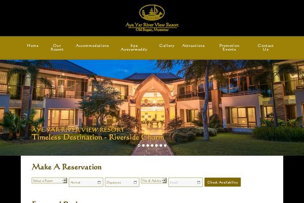ayeyarriverviewresort.com site used Ayeyar