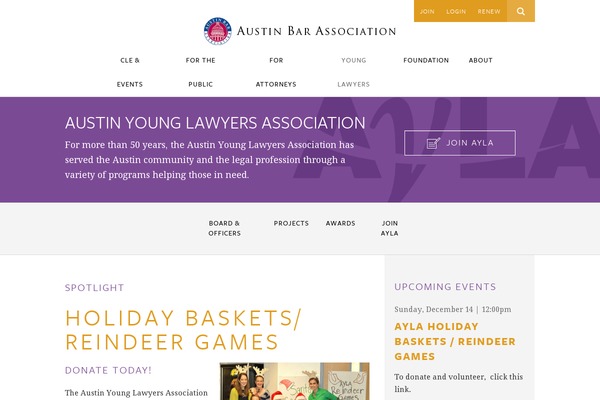 ayla.org site used Austinbar