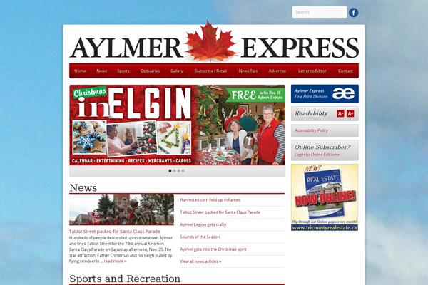 Site using WP-chgFontSize plugin