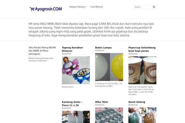 Whitelight theme site design template sample