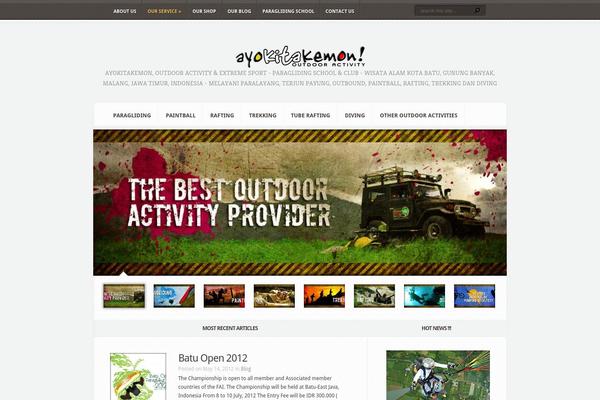 Aggregate theme site design template sample
