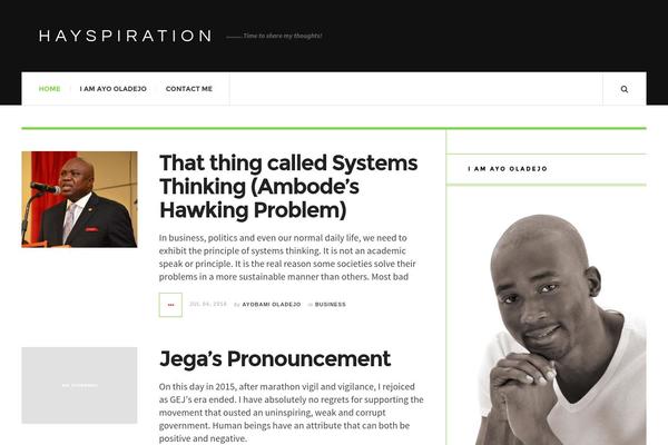 JustWrite theme site design template sample