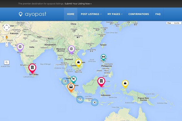 ayopost.com site used Ayopost