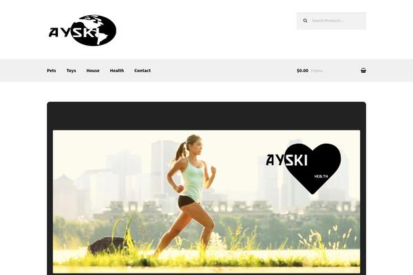 Storefront theme site design template sample