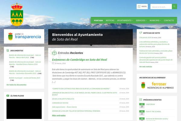 TownPress theme site design template sample