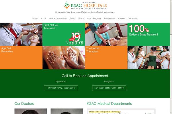 Ayurveda theme site design template sample