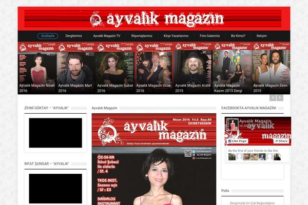 SevenMag theme site design template sample