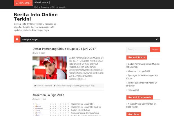 Magazine Plus theme site design template sample