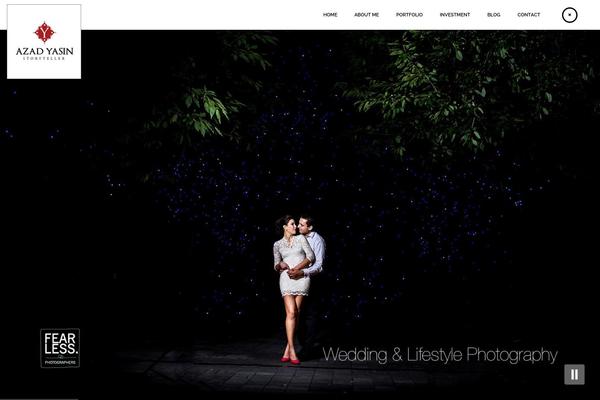 Darkroom theme site design template sample