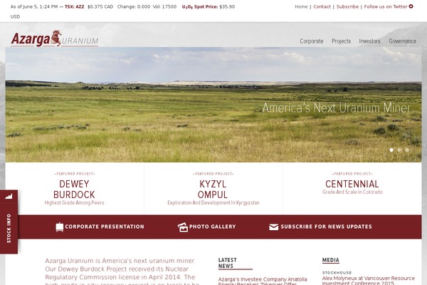 azargauranium.com site used Azargatheme