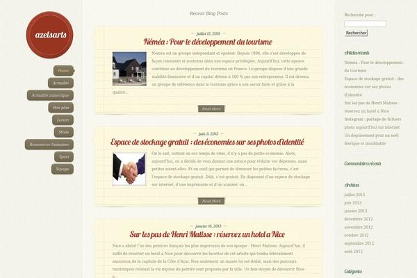 DailyJournal theme site design template sample