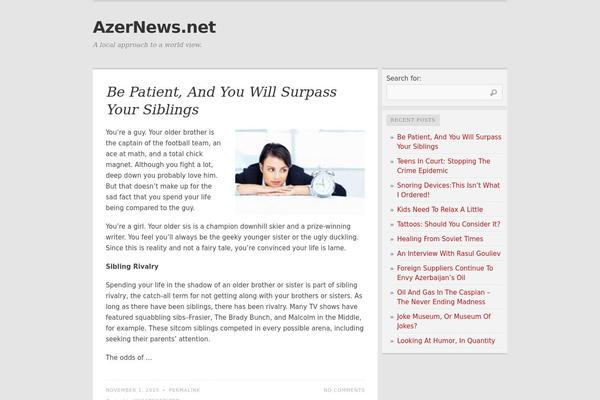Comet theme site design template sample