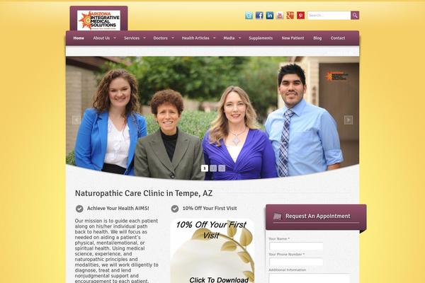 Wellness theme site design template sample
