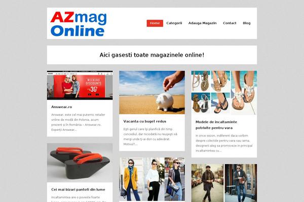 Justread theme site design template sample