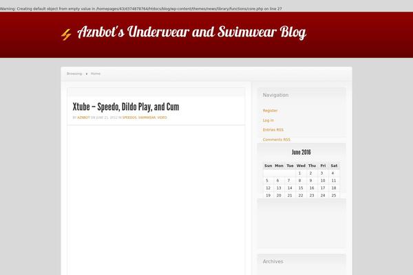 News theme site design template sample