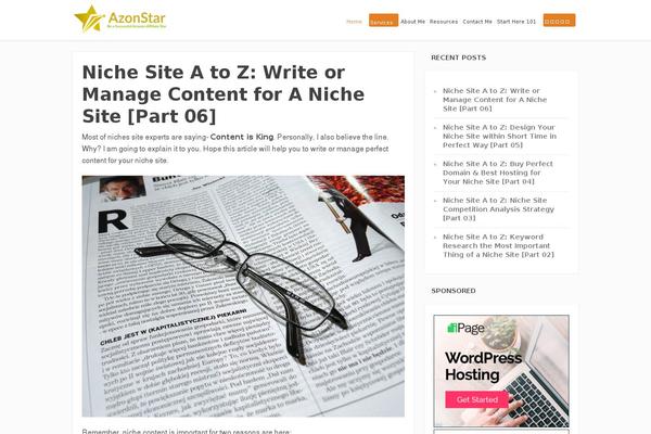 Focusblog theme site design template sample