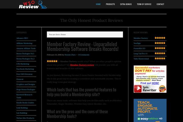 Site using Author hReview plugin