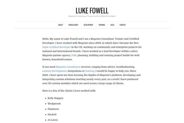Crawford theme site design template sample
