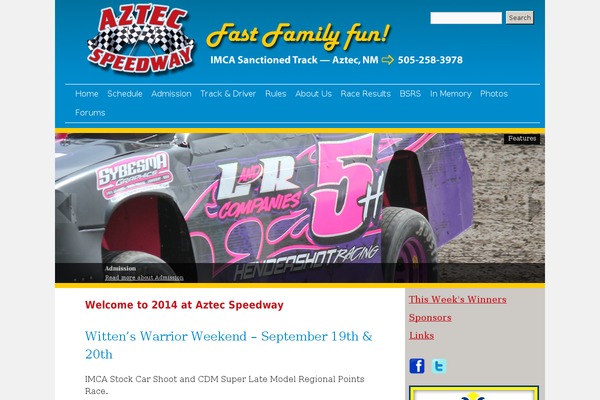 aztecspeedway.com site used Aztec