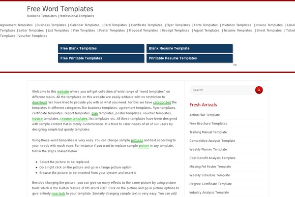 Glades theme site design template sample