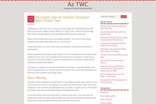 Luscious theme site design template sample